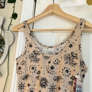NWT Celestial Print Tank Top
